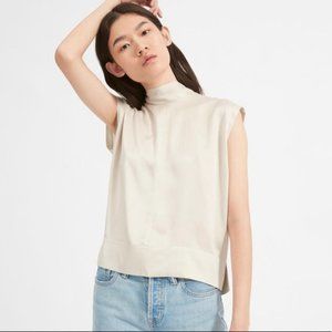 Everlane Clean Silk Charmeuse Tie Neck Blouse - 4